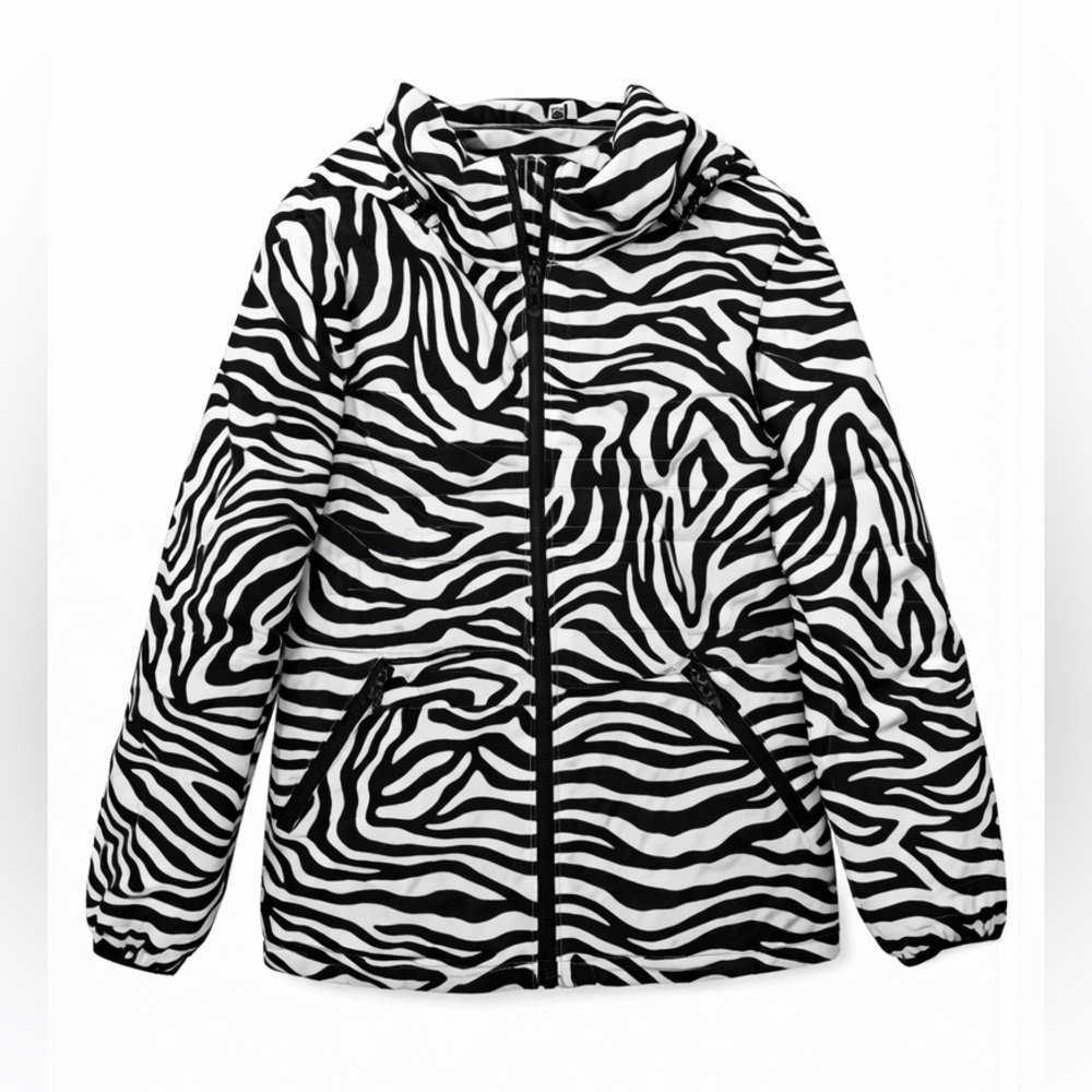 🦓 NWT! Zebra Print Quilt Stitch Jacket